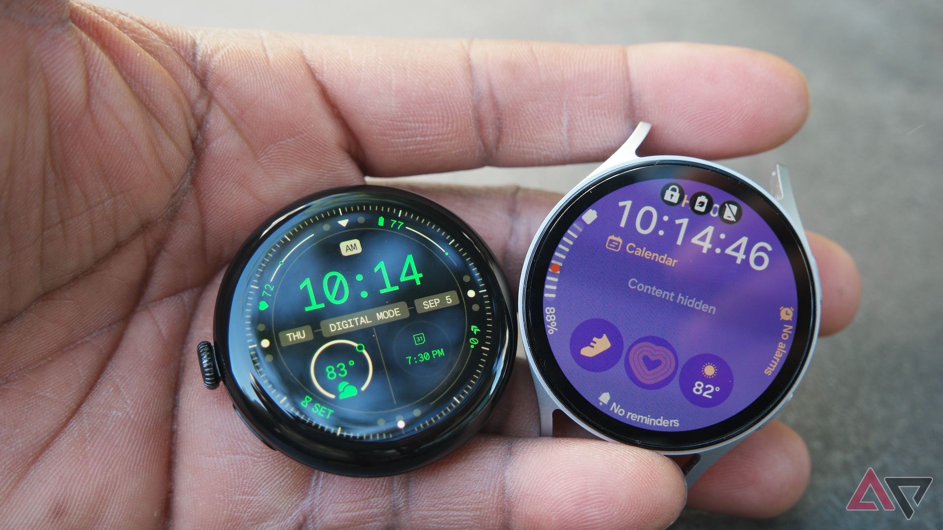 Google Pixel Watch 3 e Galaxy Watch 7 exibem lado a lado