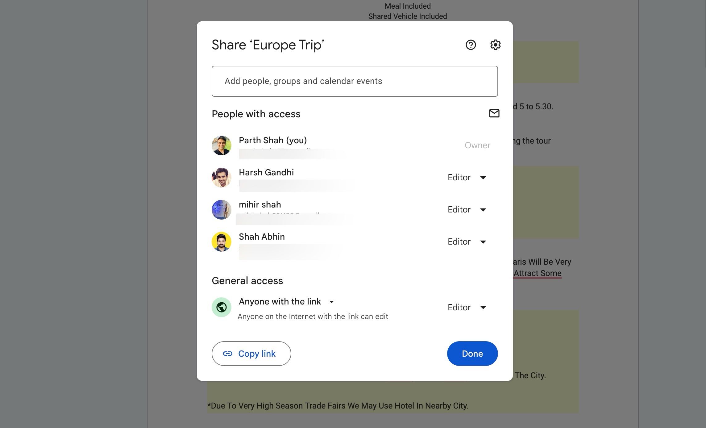 colaboração ao vivo no Google Docs