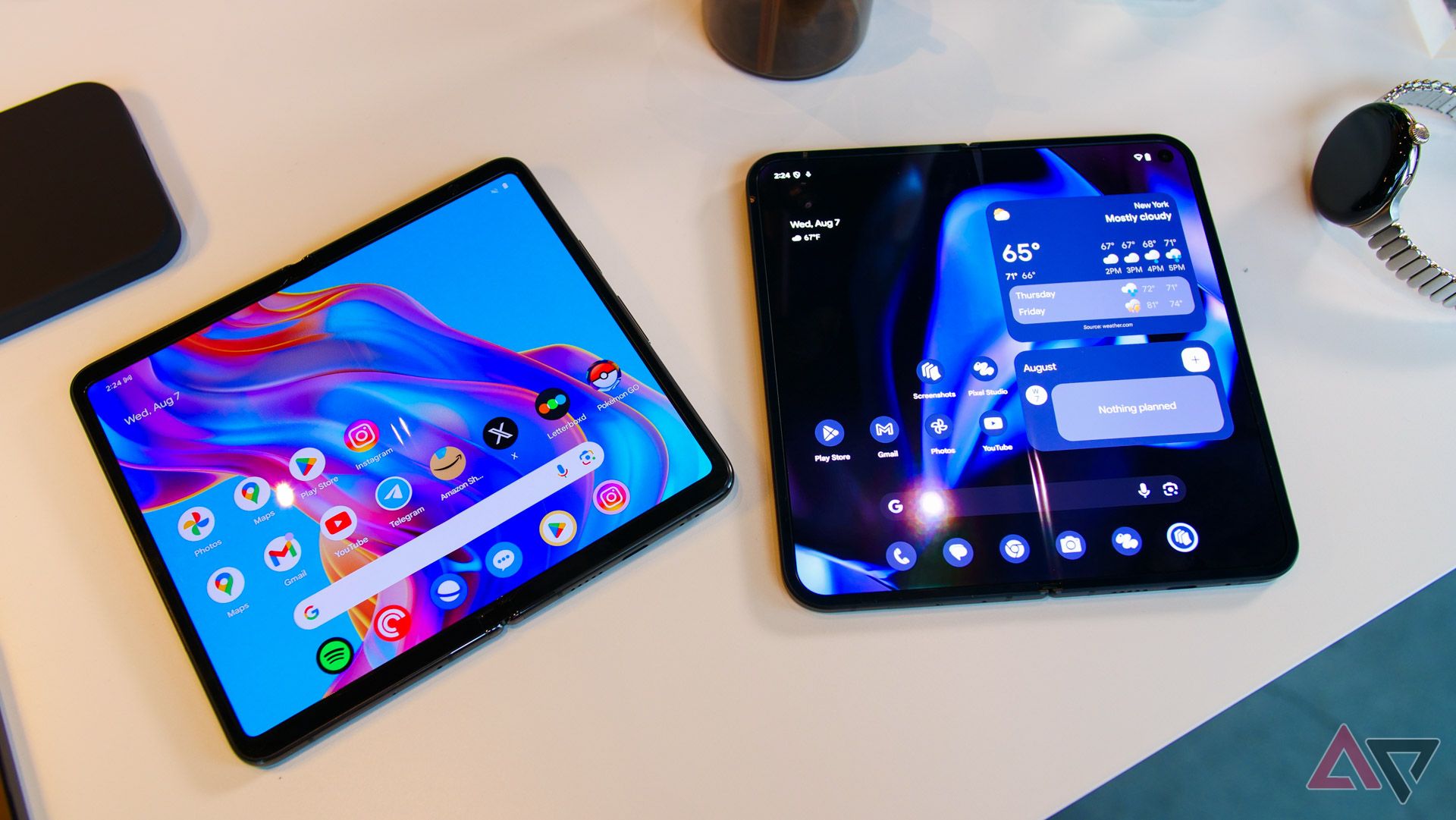 Google Pixel 9 Pro Fold e telas internas do Pixel Fold