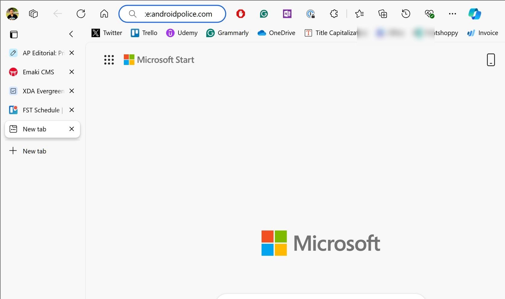 Guias verticais no Microsoft Edge