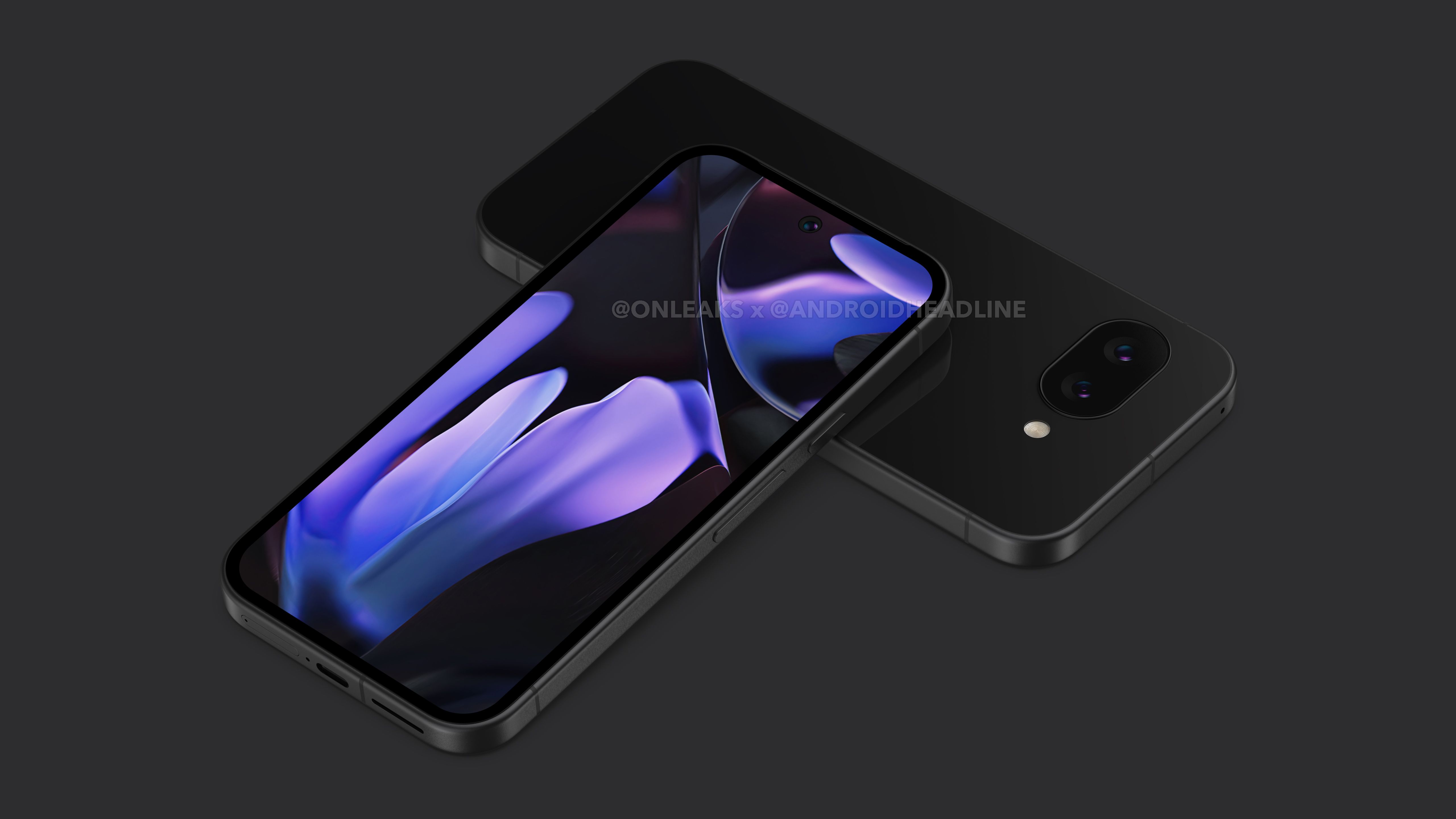 Renderizações do Google Pixel 9a