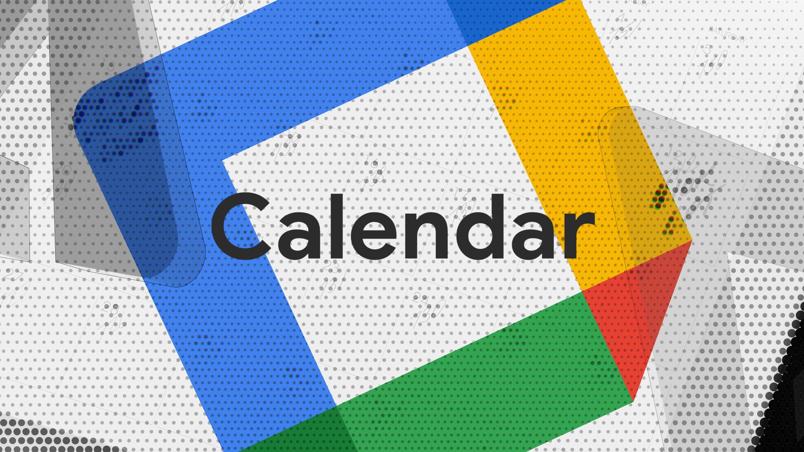 O logotipo do Google Agenda contra um fundo branco com o logotipo do Android Police em cinza.