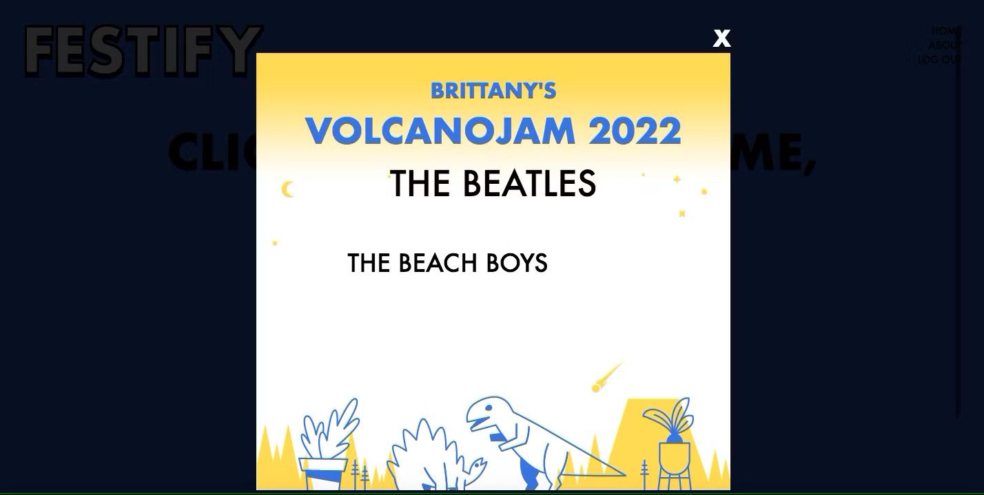 Um gráfico mostrando os Beatles e os Beach Boys como os artistas mais ouvidos, criado pelo aplicativo Web Festify