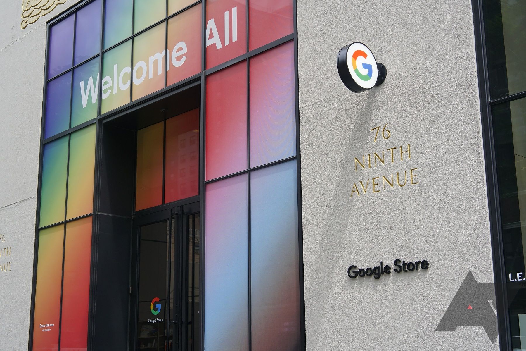 O exterior da Google Store em Chelsea