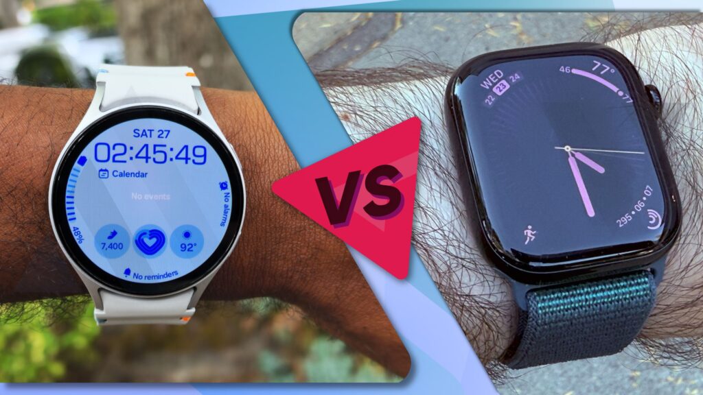 Samsung Galaxy Watch 7 vs. Apple Watch Series 10: o grande confronto do smartwatch