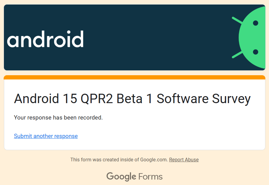 Preenchimento do formulário de feedback do Android-15