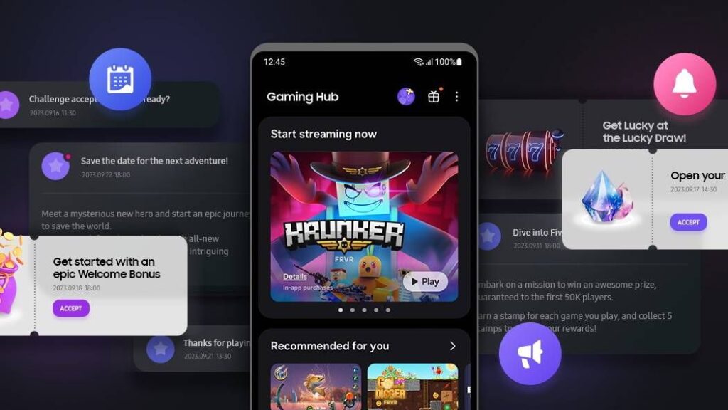 O serviço de jogos em nuvem Galaxy da Samsung quer levar você do anúncio ao jogo com um toque