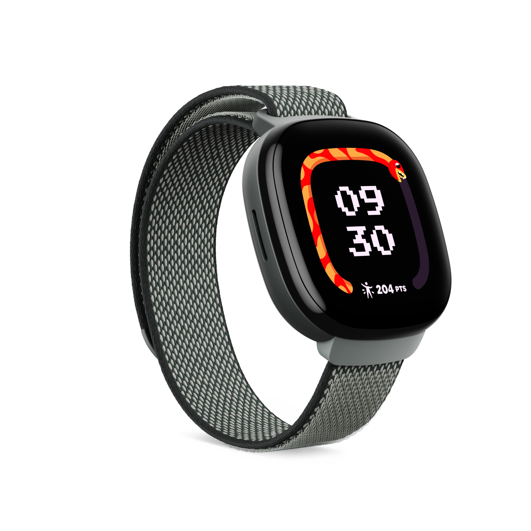 Renderização do Fitbit Ace LTE contra um fundo branco