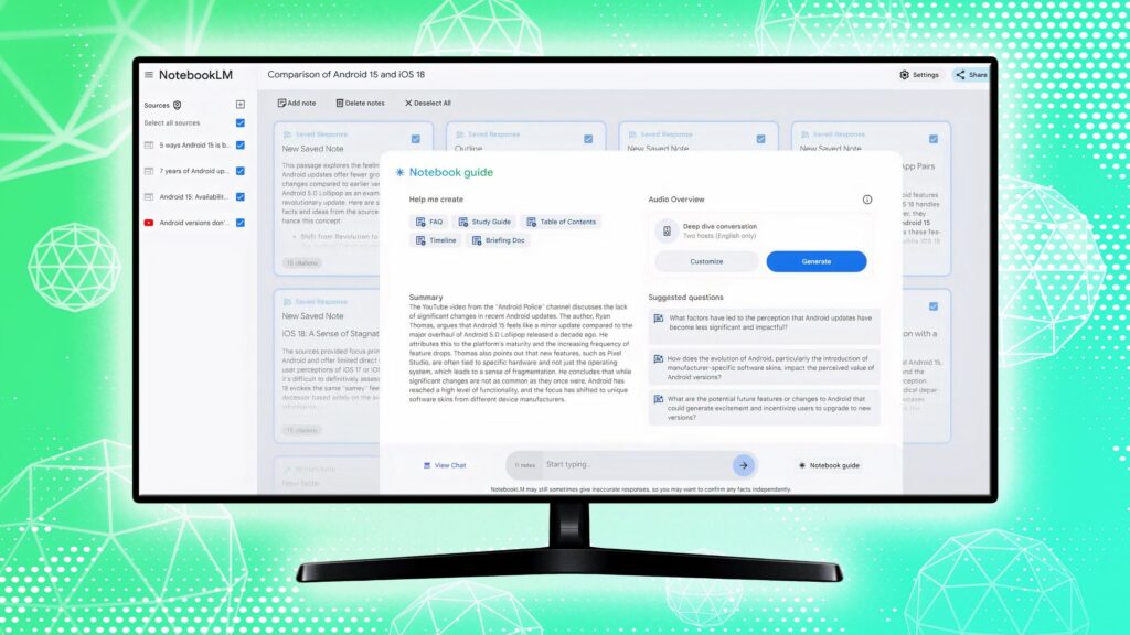 5 maneiras pelas quais o NotebookLM me ajudou a trabalhar de maneira muito mais inteligente em 2024