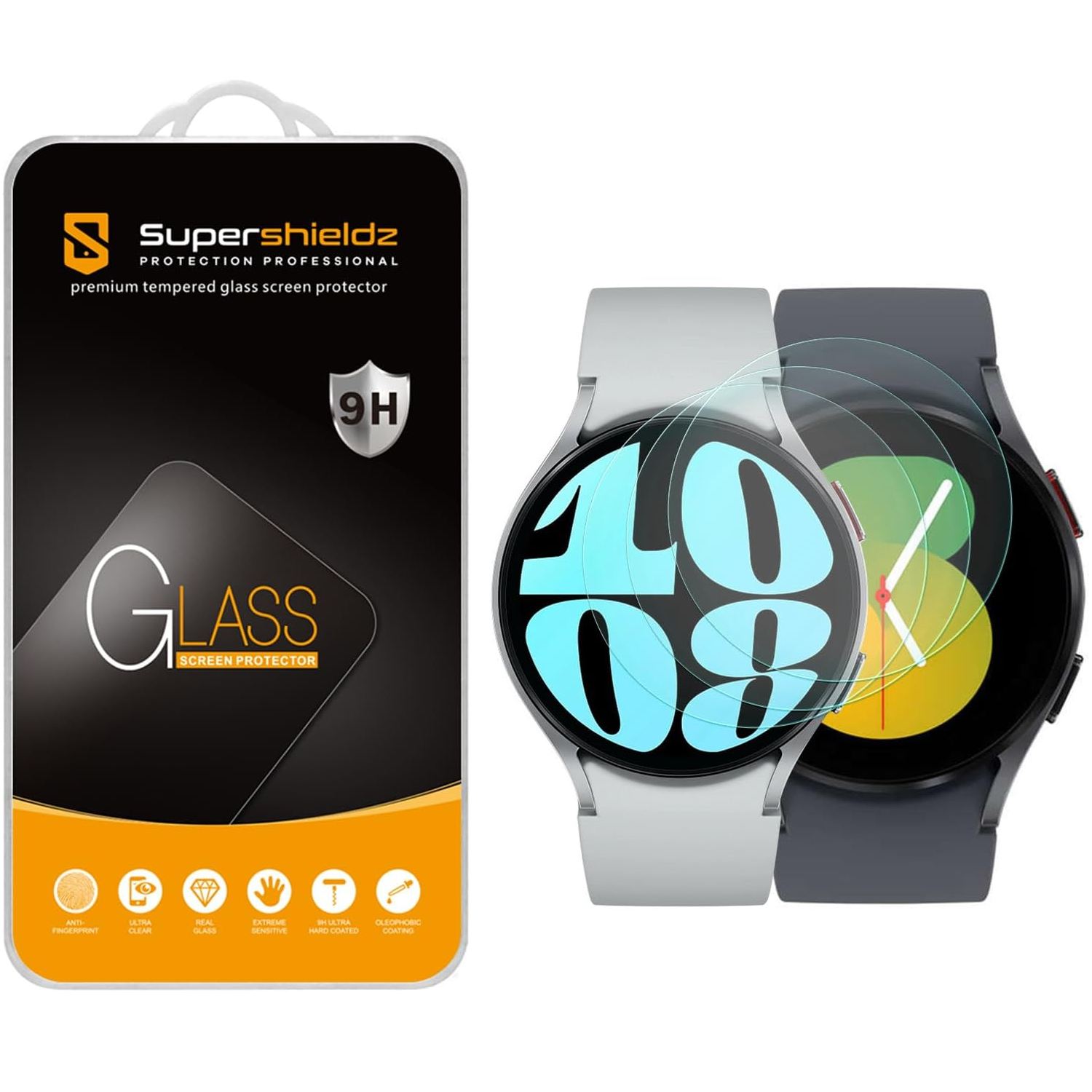 Protetor de tela Supershieldz (3 pacotes) para Galaxy Watch 5 (40 mm)