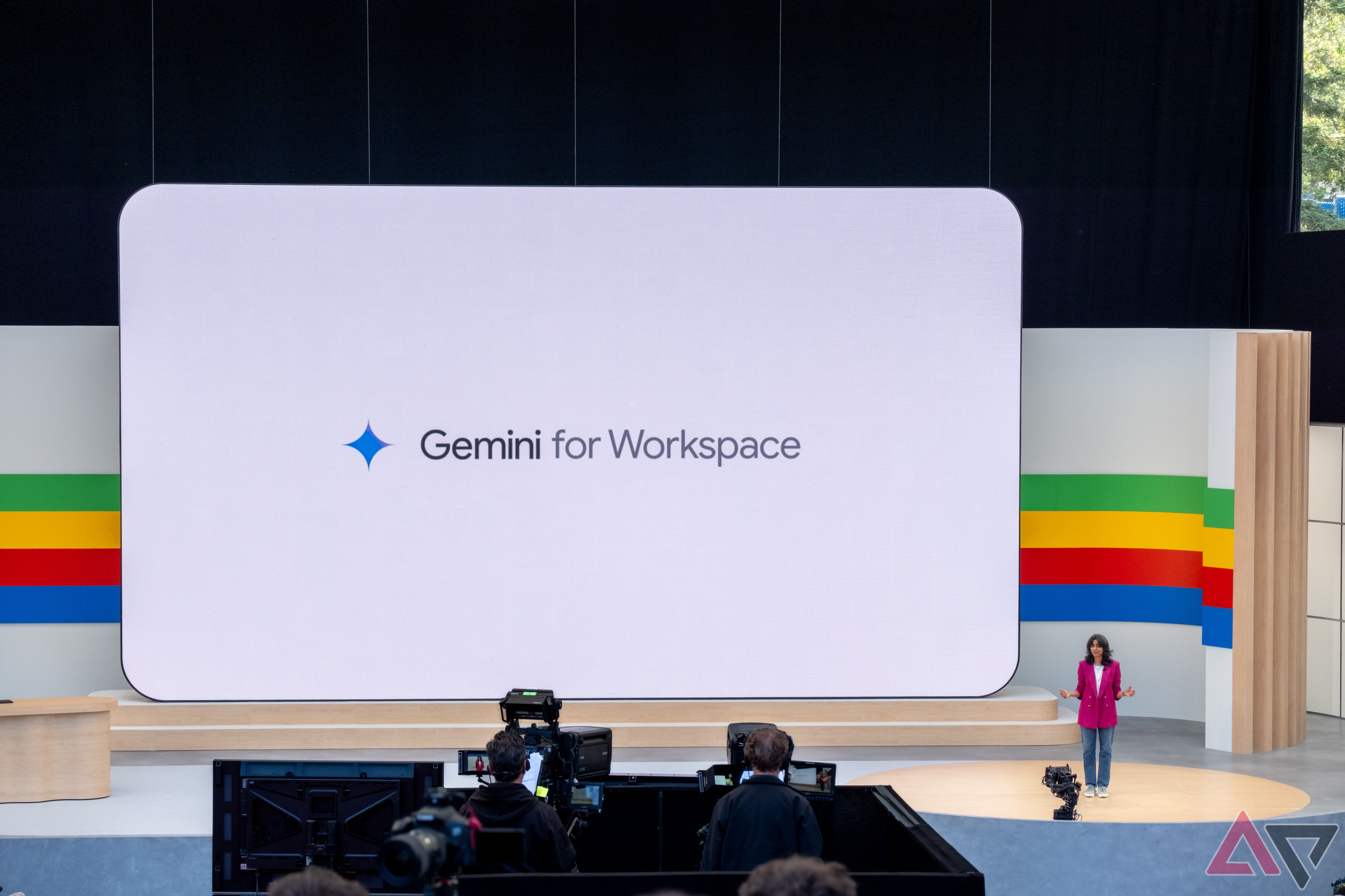 Uma apresentação de um representante do Google sobre o Gemini for Workspace