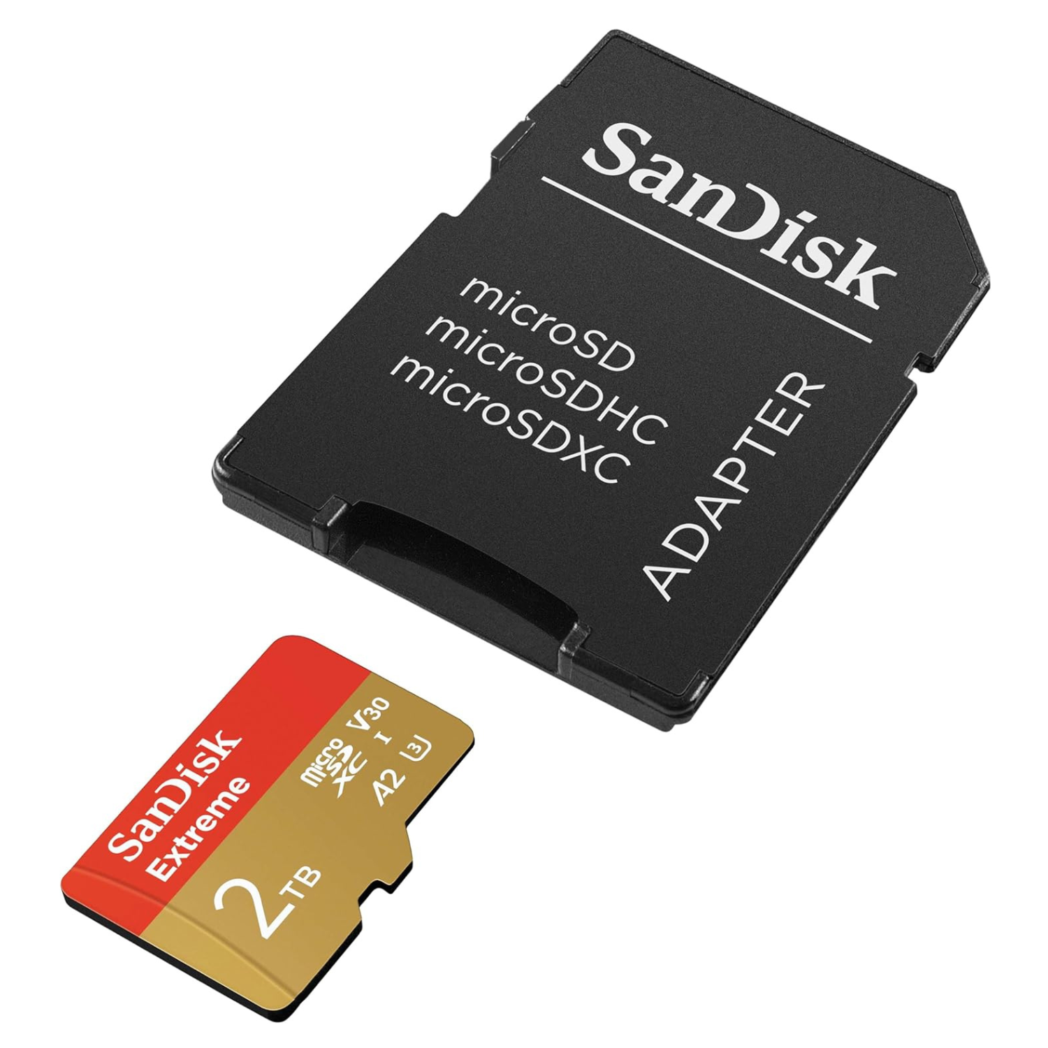 Cartão de memória SanDisk Extreme microSDXC UHS-I de 2 TB com adaptador