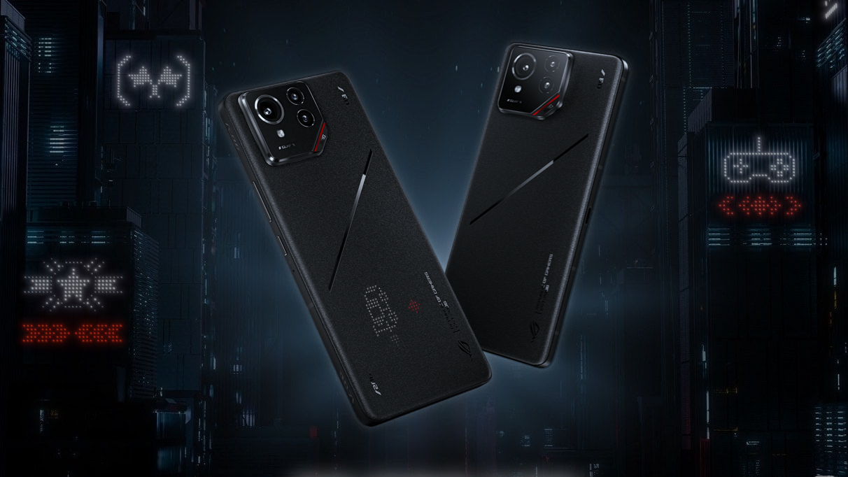 Captura de tela da loja Asus ROG Phone 9 Pro mostrando o telefone no fundo